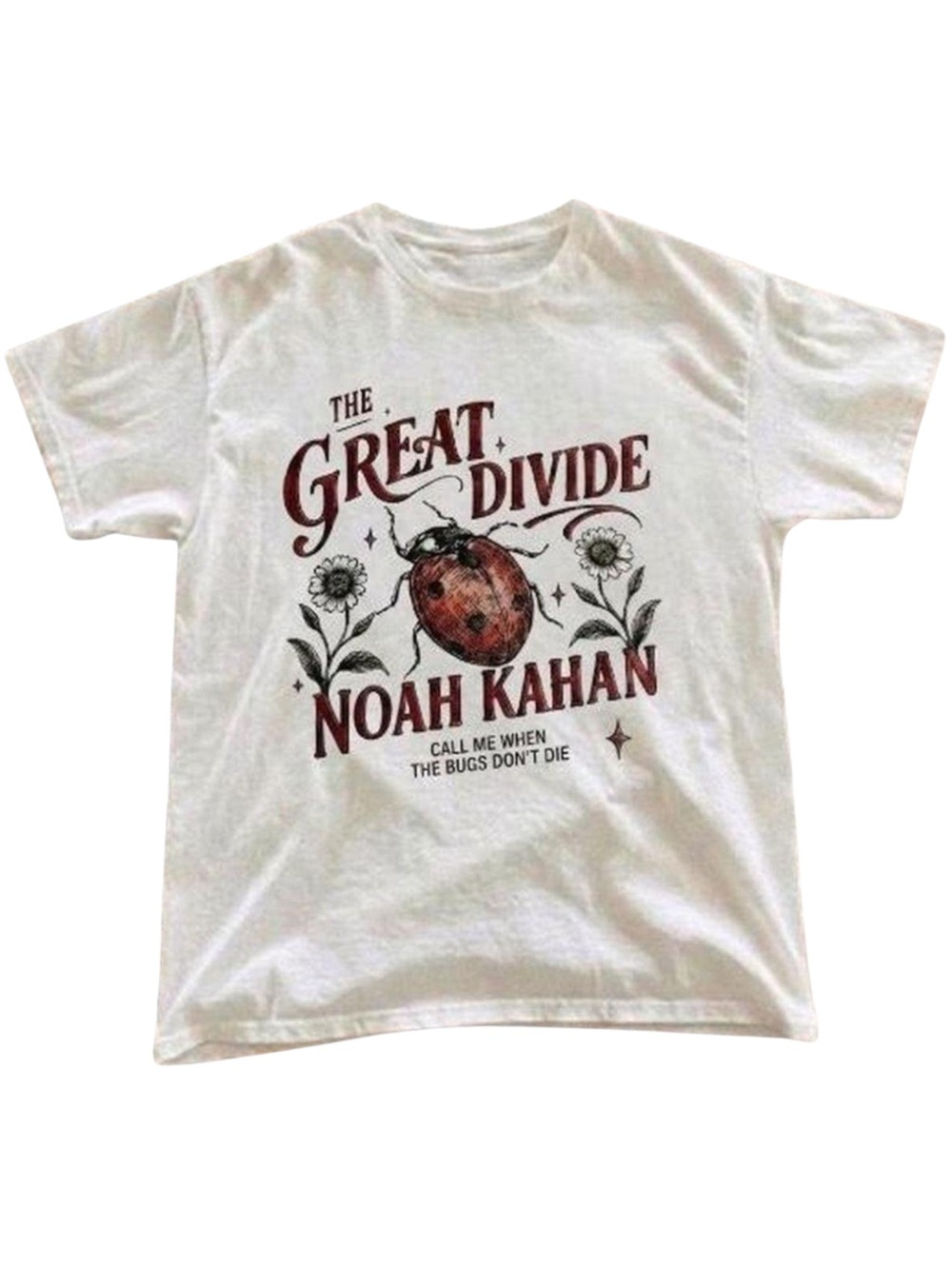 Gildan White 'The Great Divide' Graphic Tee